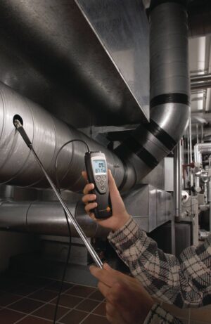 testo 416 - Air flow meter with a telescopic vane