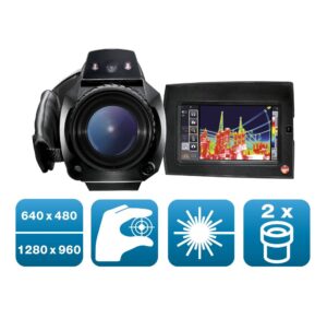 testo 890 - Thermal imager (640 x 480 pixels, focus manual/auto, laser, 1 SuperTele lens and 1 lens selectable)