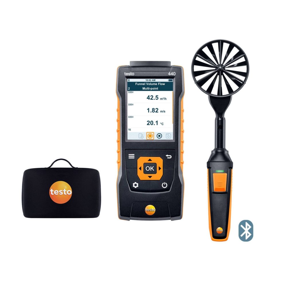 testo 440 100 mm Vane Kit with Bluetooth® - Part No. 0563 4403 - Flow ...