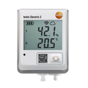 testo Saveris 2-H2 -WiFi data logger with display and connectable temperature and humidity probe