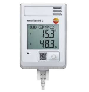 testo Saveris 2-H1 - WiFi data logger with display and integrated temperature and humidity probe