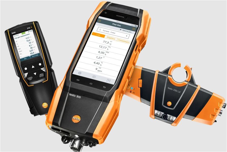 Testo’s flue gas analysis tools